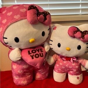 Hello Kitty Plush Set with Pink Hearts